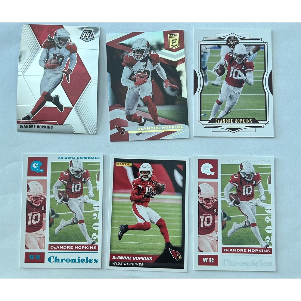 Lot of 6 Panini DeAndre Hopkins Cardinals Football Trading Cards (X9)
